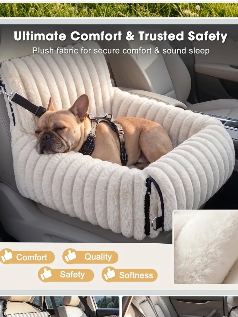 MixJoy 6-in-1 Dog Car Seat for Small/Medium Dogs up to 25 lbs. New